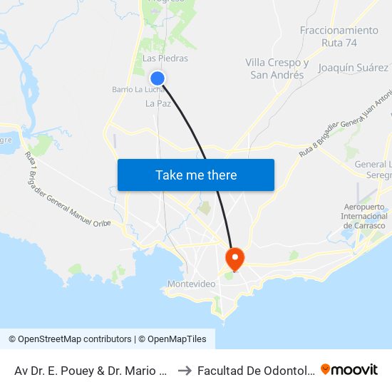 Av Dr. E. Pouey & Dr. Mario Pareja to Facultad De Odontología map