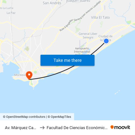 Av. Márquez Castro & Juncos to Facultad De Ciencias Económicas Y De Administración map