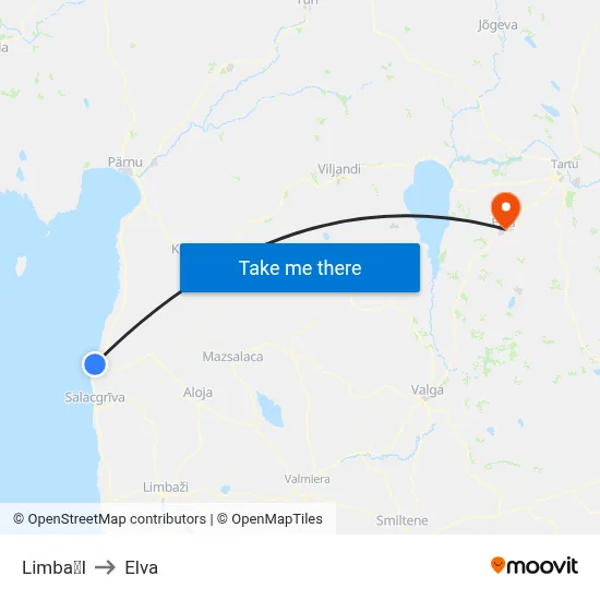 LimbaI to Elva map