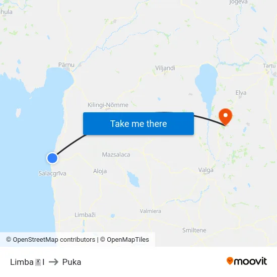 LimbaI to Puka map