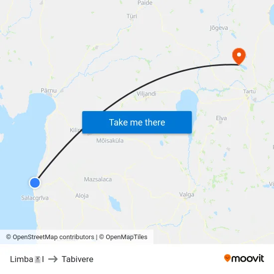 LimbaI to Tabivere map