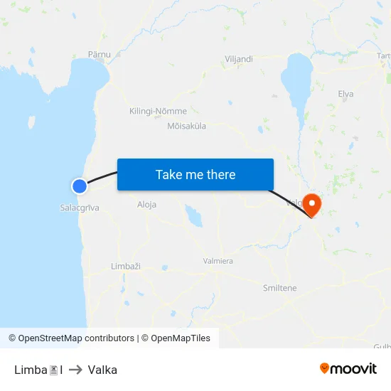 LimbaI to Valka map