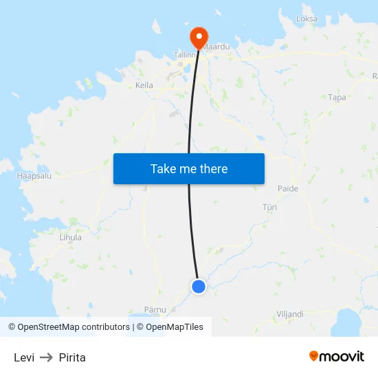 Levi to Pirita map