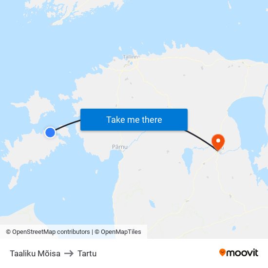 Taaliku Mõisa to Tartu map