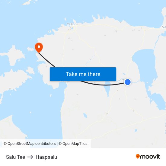 Salu Tee to Haapsalu map
