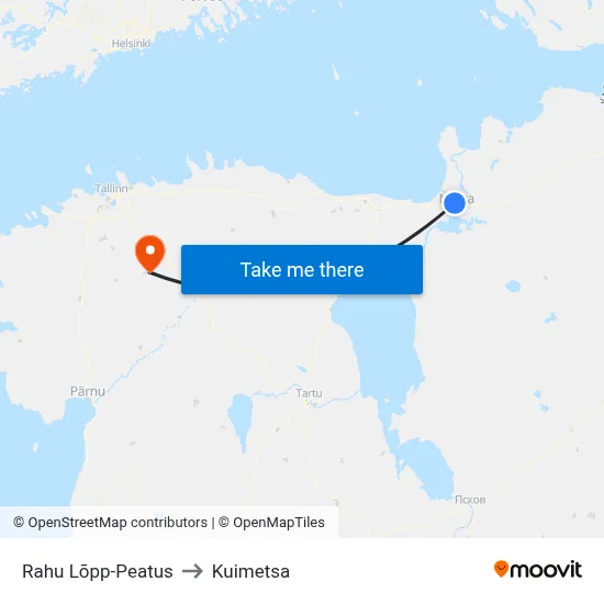 Rahu Lõpp-Peatus to Kuimetsa map