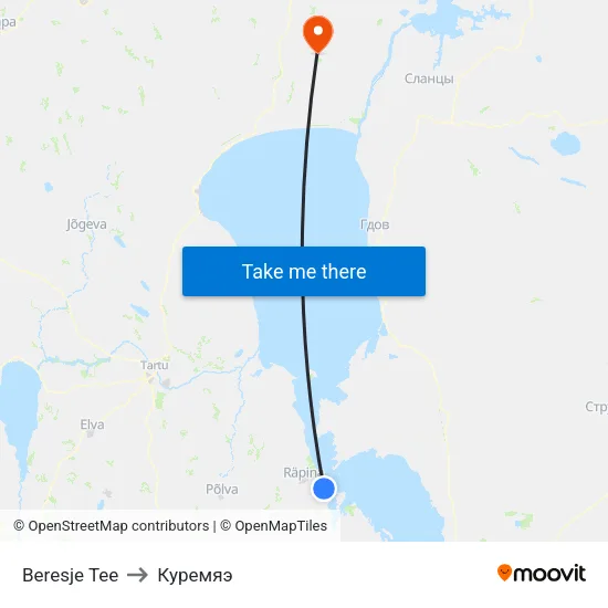 Beresje Tee to Куремяэ map