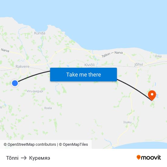 Tõnni to Куремяэ map