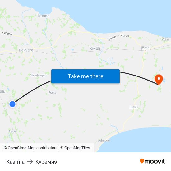 Kaarma to Куремяэ map