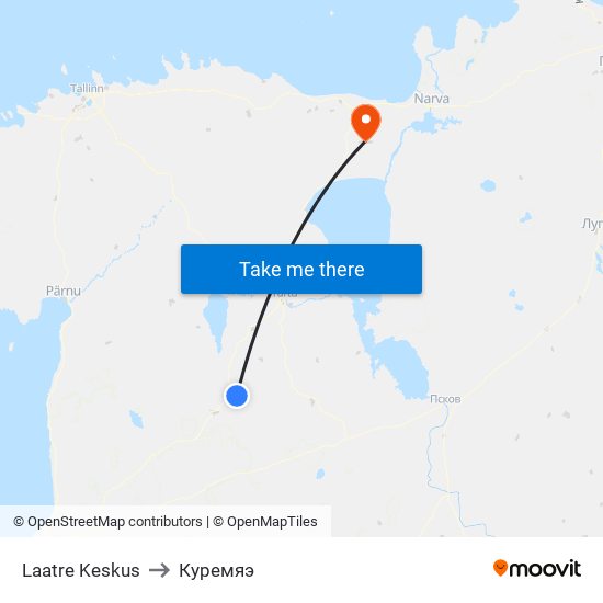Laatre Keskus to Куремяэ map