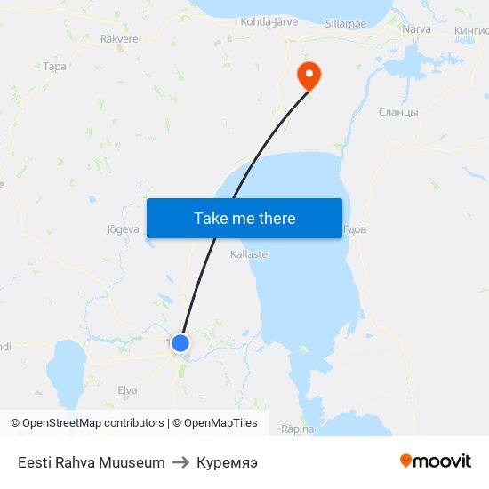 Eesti Rahva Muuseum to Куремяэ map