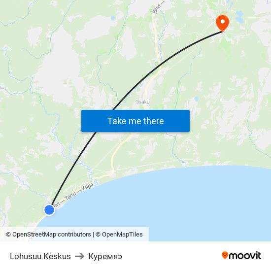 Lohusuu Keskus to Куремяэ map