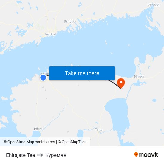 Ehitajate Tee to Куремяэ map