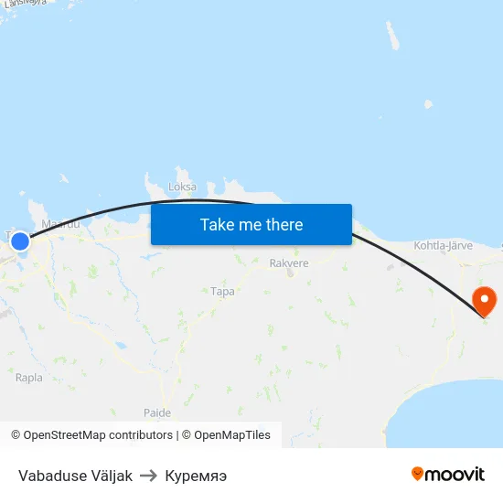 Vabaduse Väljak to Куремяэ map