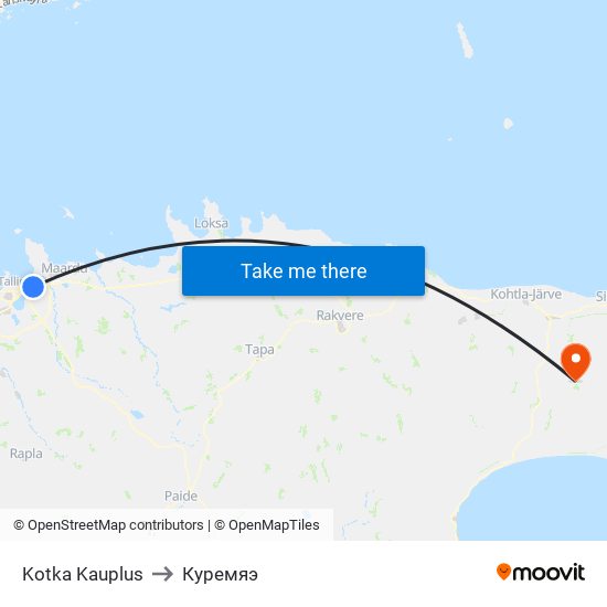Kotka Kauplus to Куремяэ map
