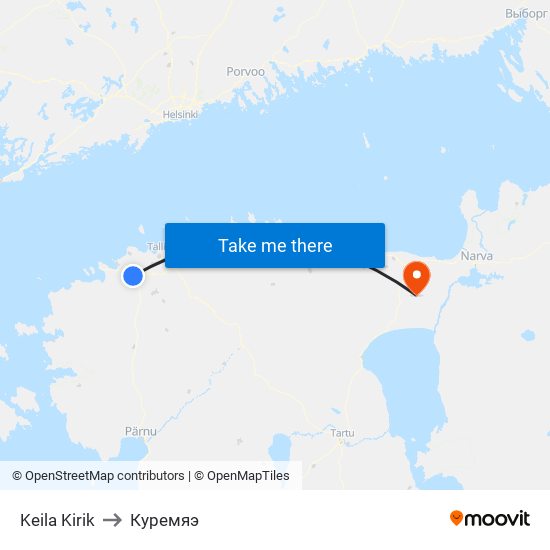 Keila Kirik to Куремяэ map