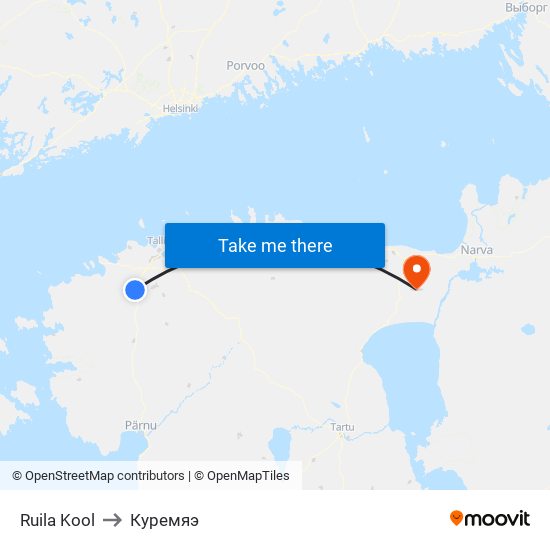 Ruila Kool to Куремяэ map