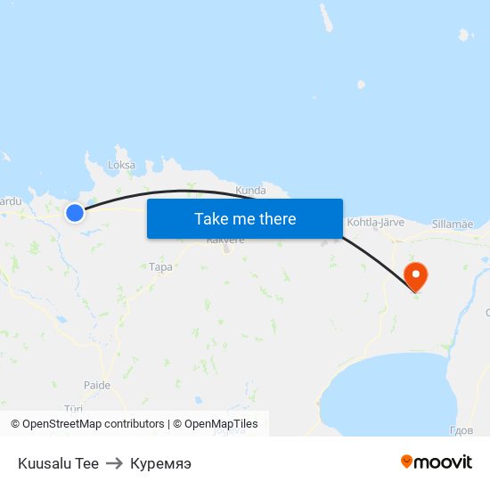 Kuusalu Tee to Куремяэ map