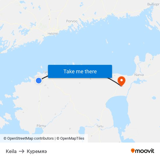 Keila to Куремяэ map