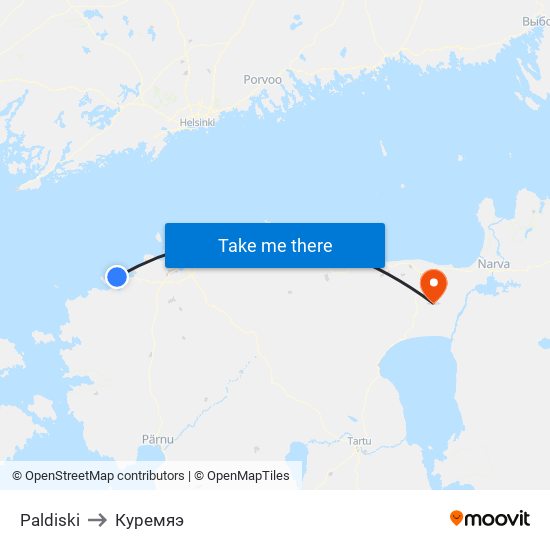 Paldiski to Куремяэ map