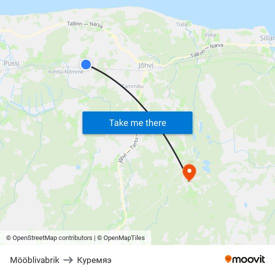 Mööblivabrik to Куремяэ map