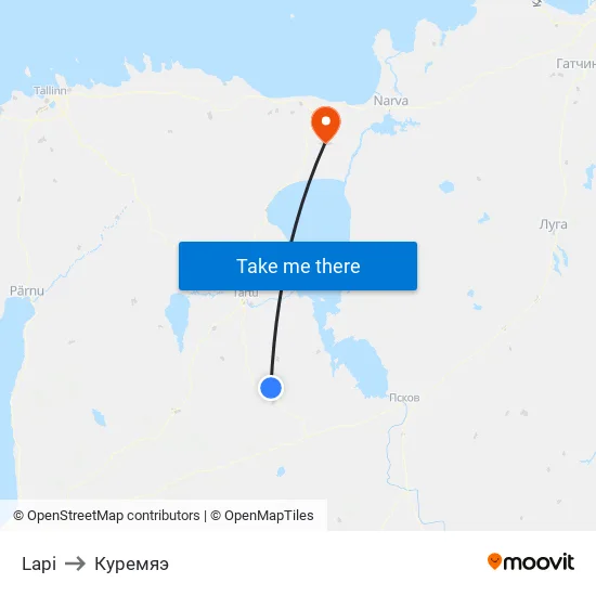 Lapi to Куремяэ map
