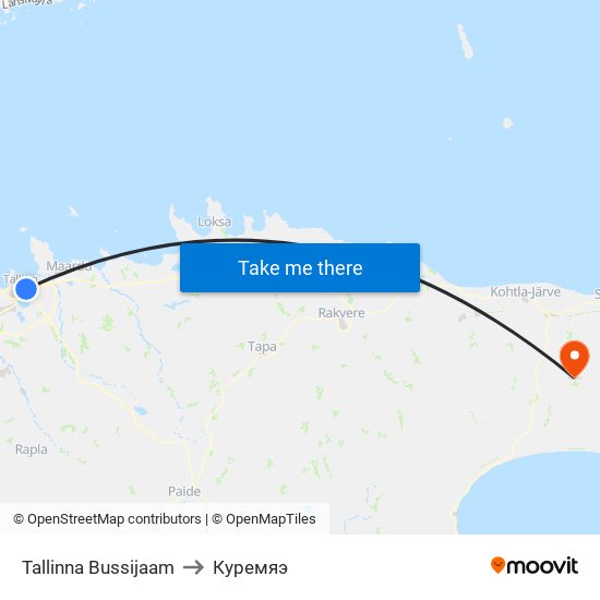 Tallinna Bussijaam to Куремяэ map