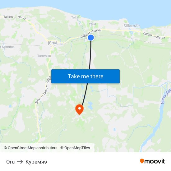 Oru to Куремяэ map