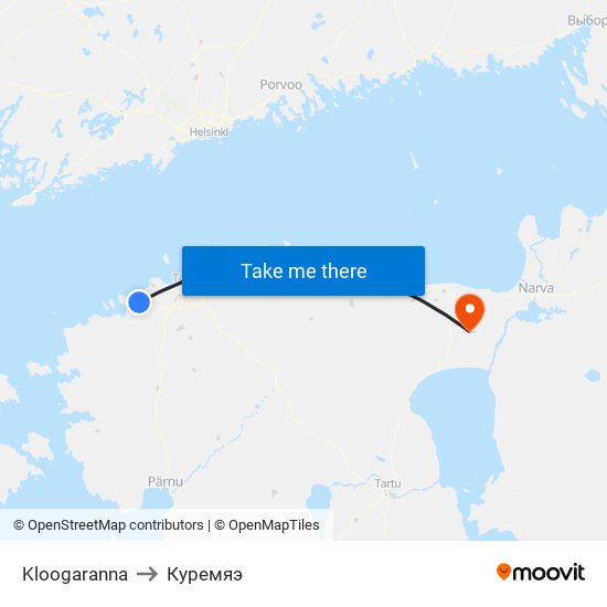 Kloogaranna to Куремяэ map