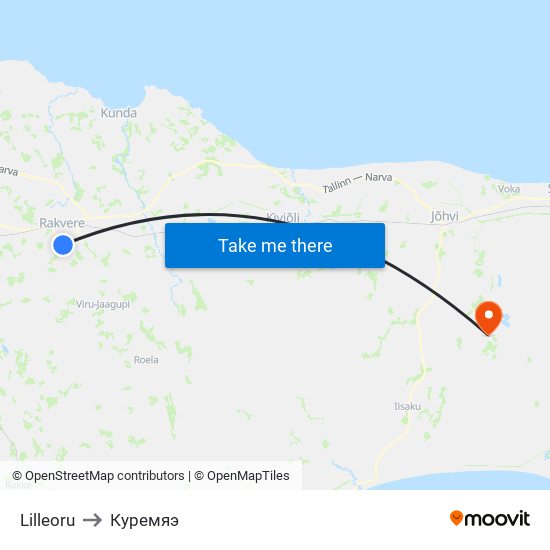 Lilleoru to Куремяэ map
