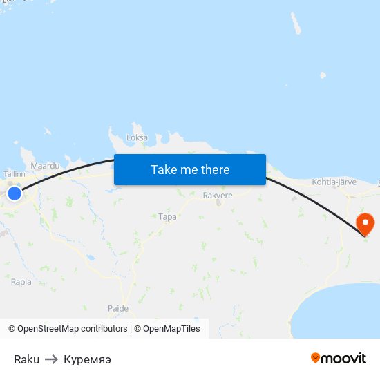 Raku to Куремяэ map