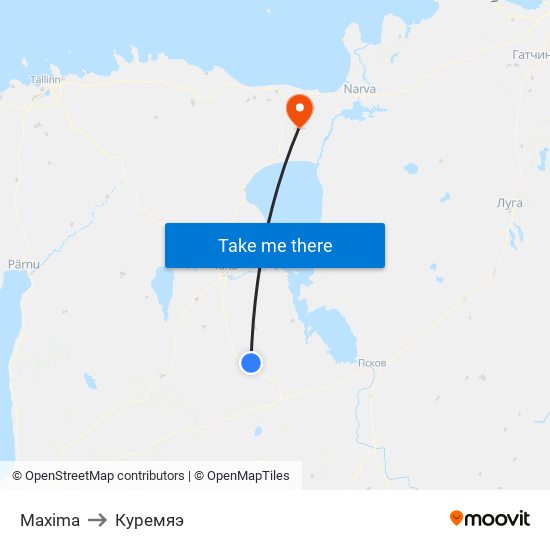 Maxima to Куремяэ map