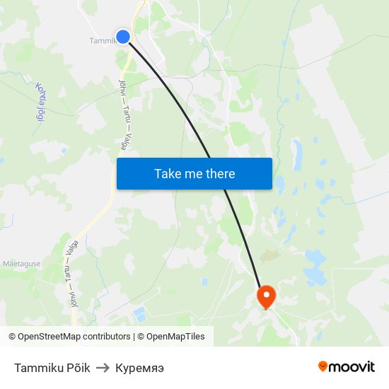 Tammiku Põik to Куремяэ map