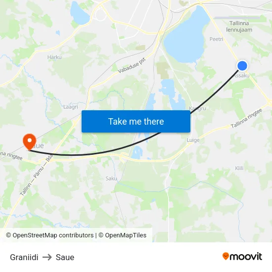 Graniidi to Saue map