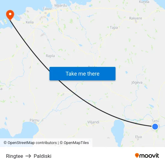 Ringtee to Paldiski map