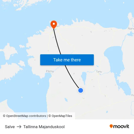Salve to Tallinna Majanduskool map