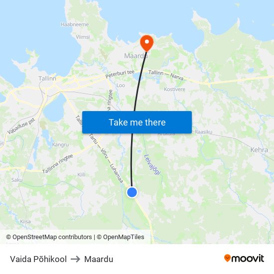 Vaida Põhikool to Maardu map