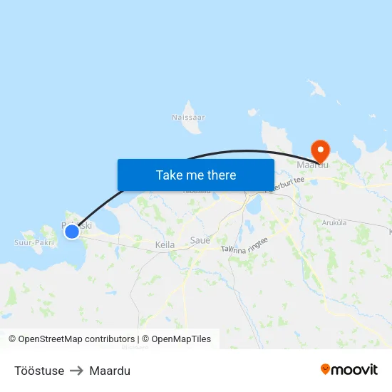 Tööstuse to Maardu map