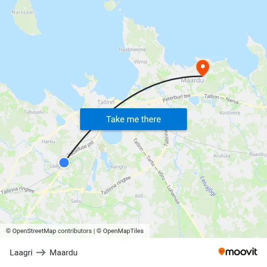 Laagri to Maardu map