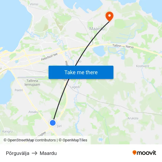 Põrguvälja to Maardu map