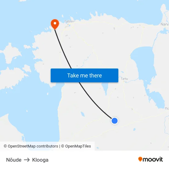 Nõude to Klooga map