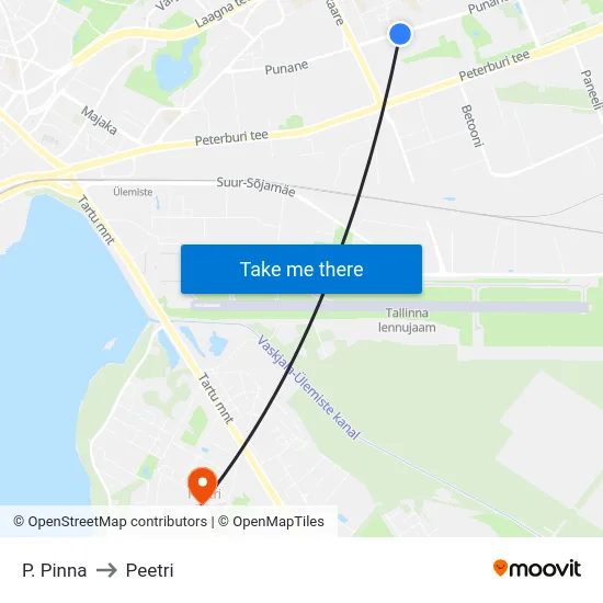 P. Pinna to Peetri map