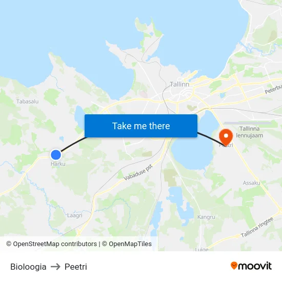 Bioloogia to Peetri map