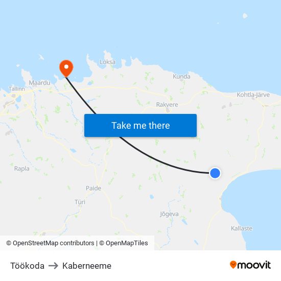 Töökoda to Kaberneeme map