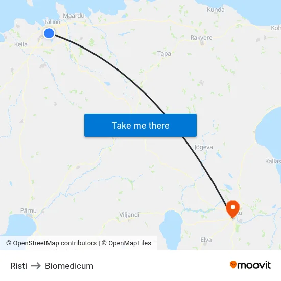 Risti to Biomedicum map