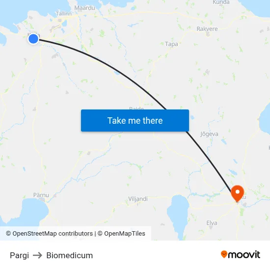 Pargi to Biomedicum map