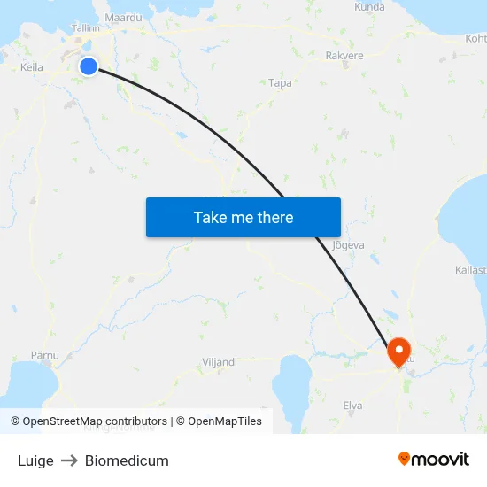 Luige to Biomedicum map
