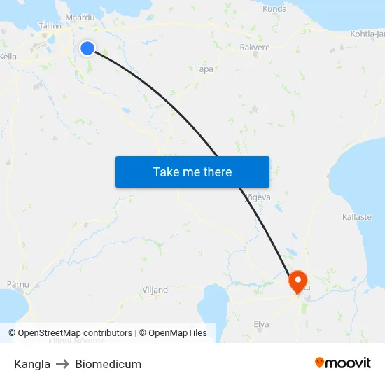 Kangla to Biomedicum map