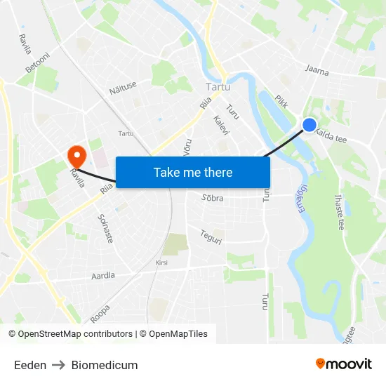 Eeden to Biomedicum map
