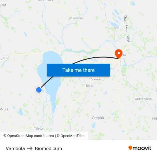 Vambola to Biomedicum map